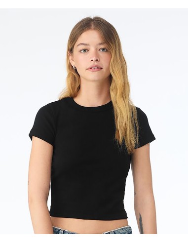 BEL-1010-Womens Micro Rib Baby Tee